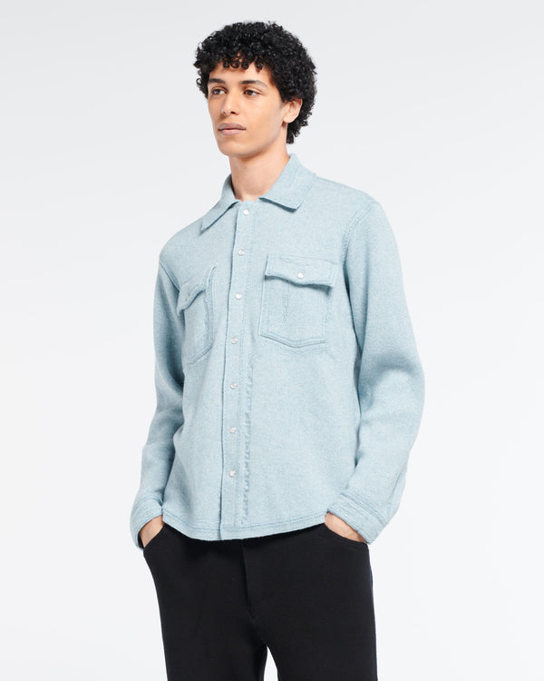 Barrie Surchemise Denim En Cachemire Et Coton