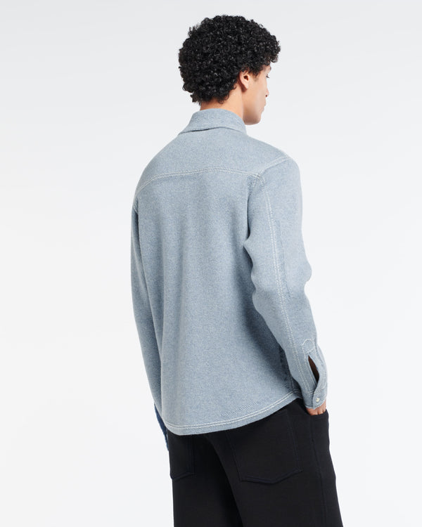 Barrie Surchemise Denim En Cachemire Et Coton