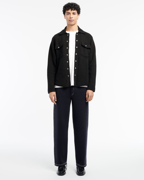 Barrie Surchemise Denim En Cachemire Et Coton