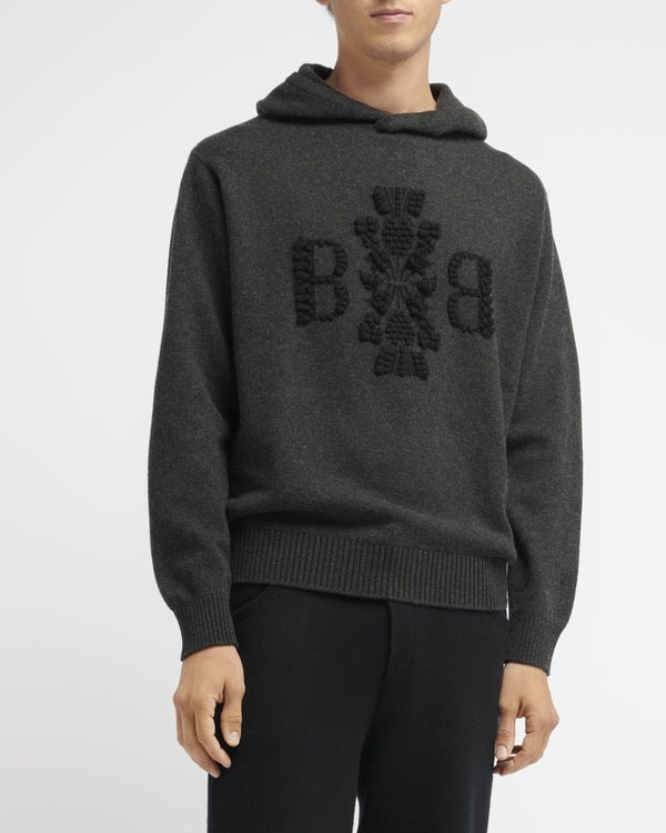 Barrie Sweat à Capuche Logo Barrie 3D En Cachemire