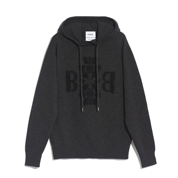 barrie Sweat à capuche logo Barrie 3D en cachemire