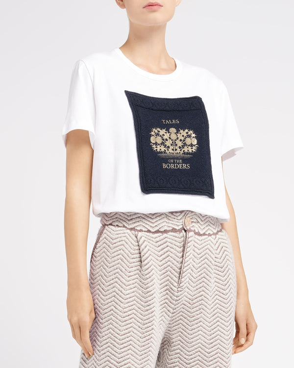 Barrie T-Shirt Avec Patch En Cachemire Imprimé