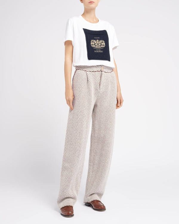 Barrie T-Shirt Avec Patch En Cachemire Imprimé