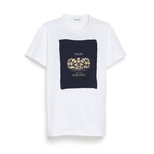 barrie T-Shirt avec patch en cachemire imprimé