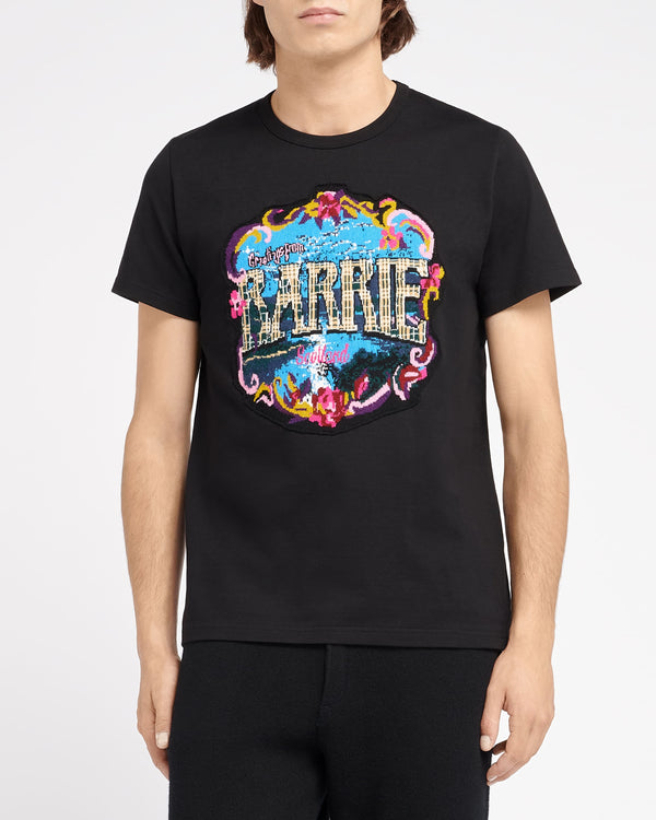 Barrie T-Shirt Avec Patch Greetings En Cachemire