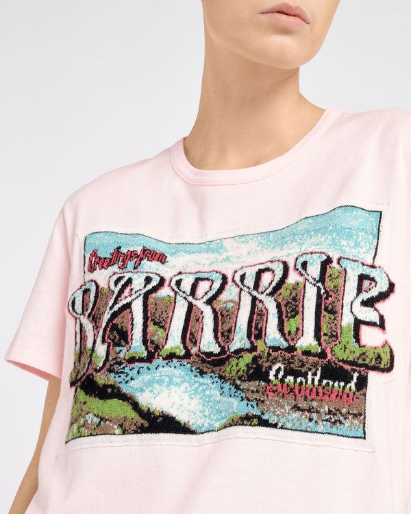 Barrie T-Shirt Avec Patch Greetings En Cachemire