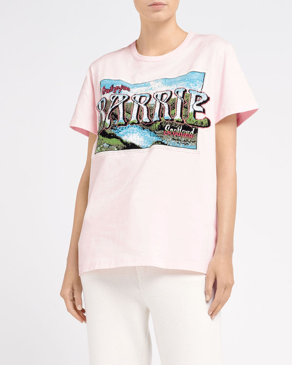 Barrie T-Shirt Avec Patch Greetings En Cachemire