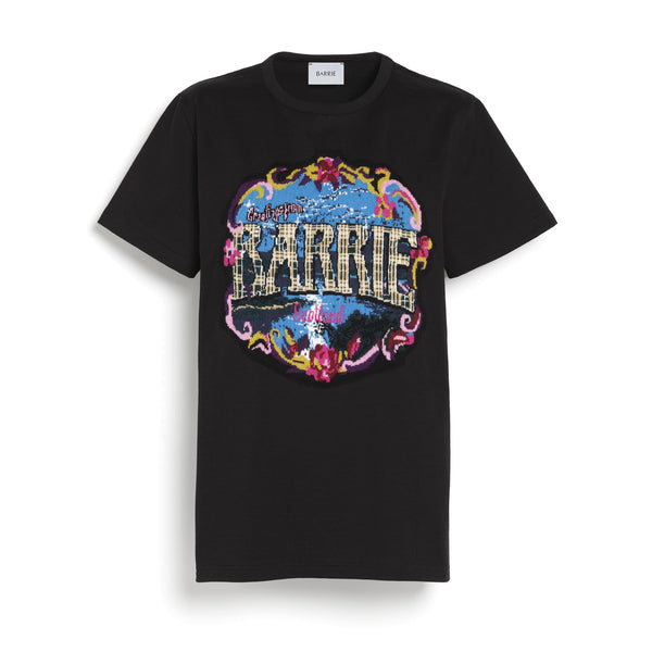 Barrie T-Shirt Avec Patch Greetings En Cachemire
