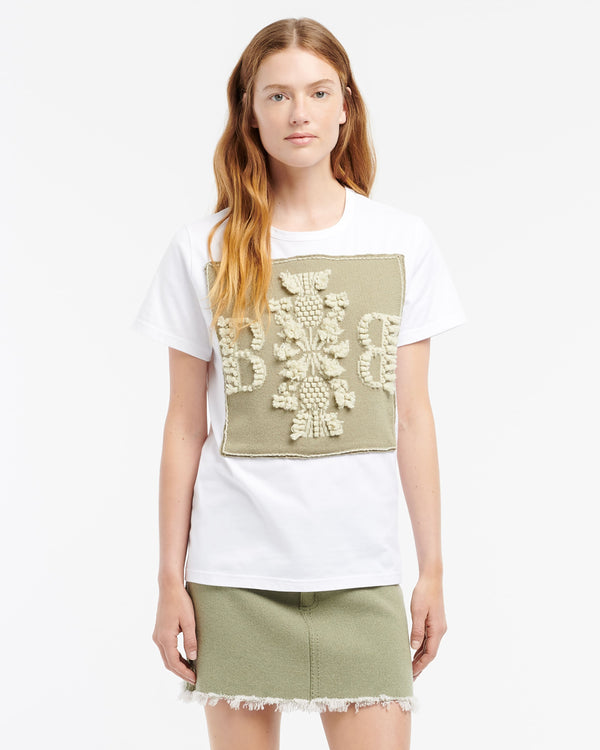 Barrie T-Shirt Avec Patch Logo B En Cachemire