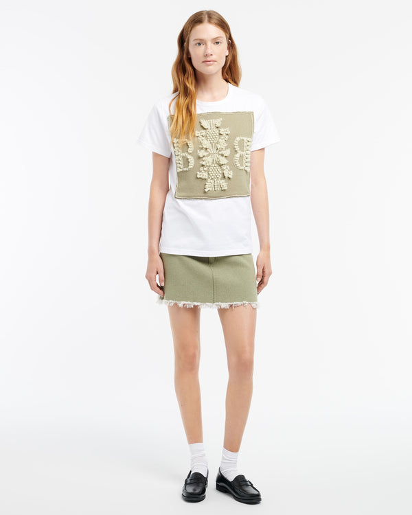 Barrie T-Shirt Avec Patch Logo B En Cachemire