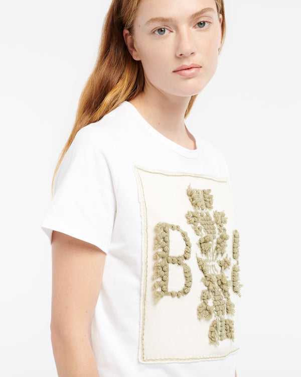 Barrie T-Shirt Avec Patch Logo B En Cachemire