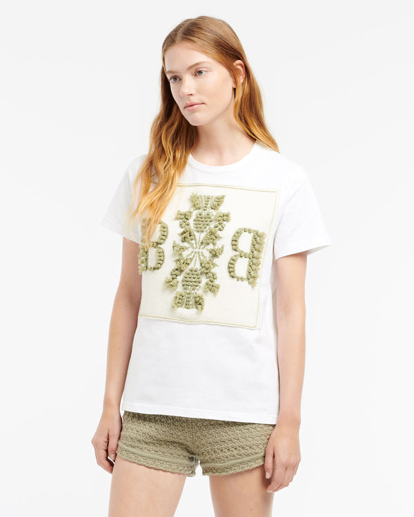 Barrie T-Shirt Avec Patch Logo B En Cachemire