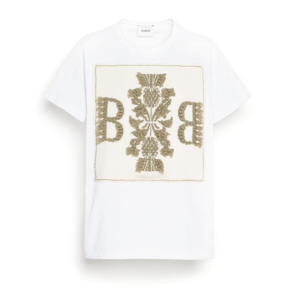 barrie T-Shirt avec patch logo B en cachemire