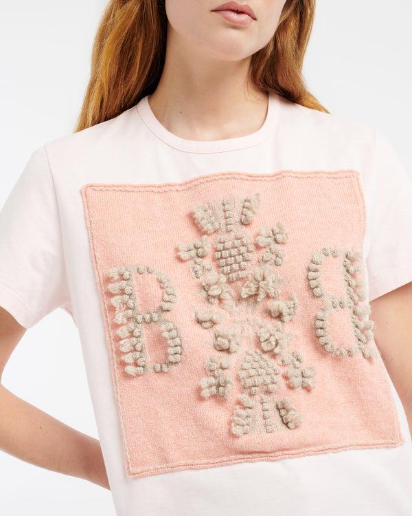 Barrie T-Shirt Avec Patch Logo B En Cachemire