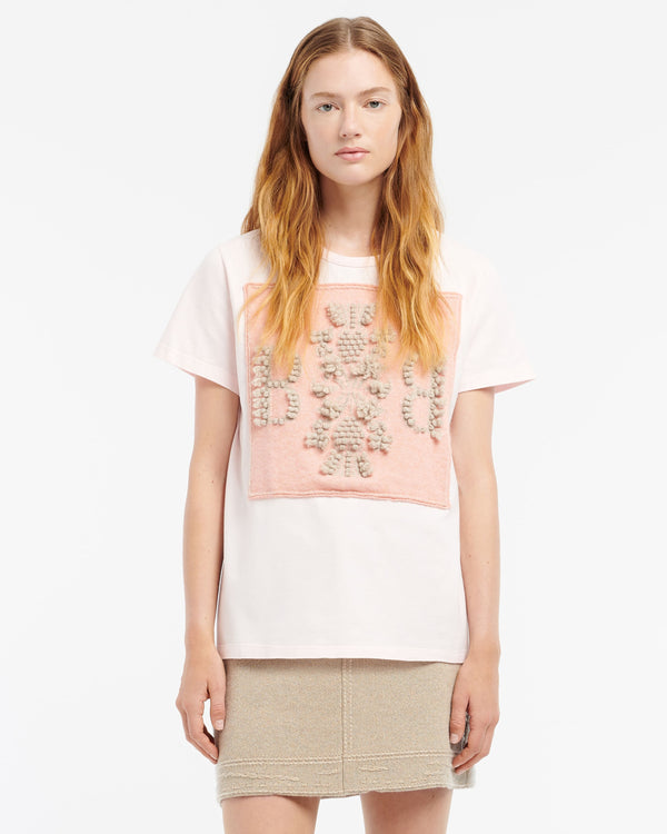 Barrie T-Shirt Avec Patch Logo B En Cachemire