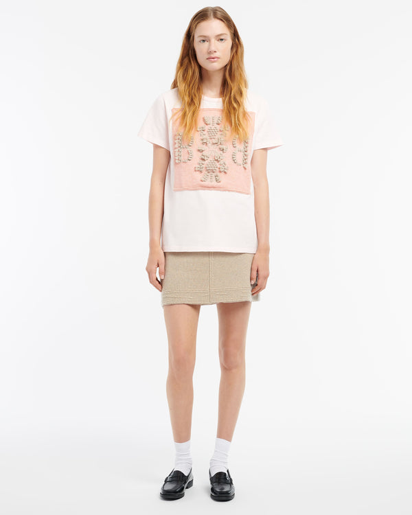 Barrie T-Shirt Avec Patch Logo B En Cachemire