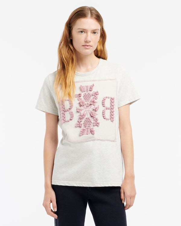 Barrie T-Shirt Avec Patch Logo B En Cachemire