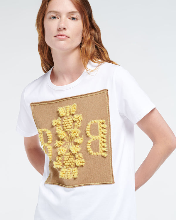 Barrie T-Shirt Avec Patch Logo B En Cachemire