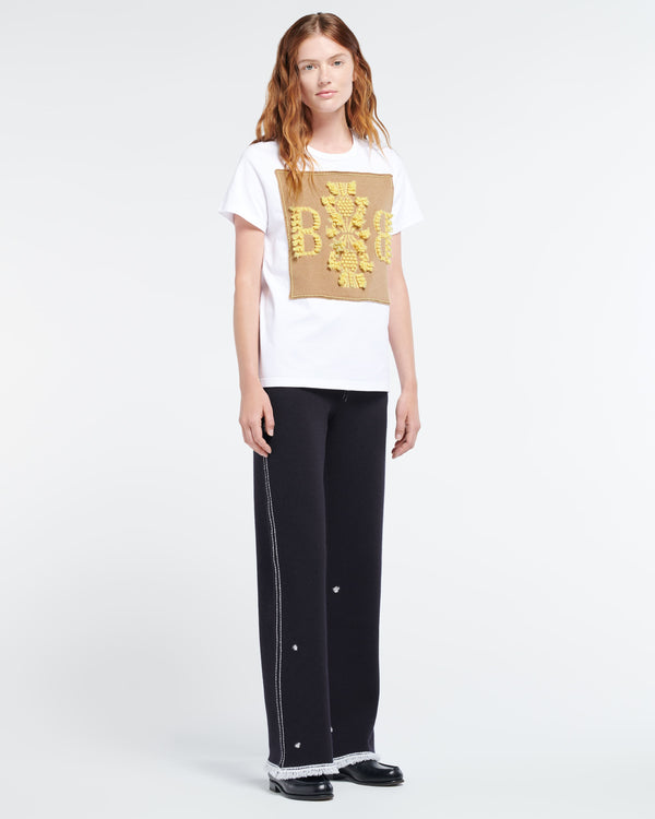 Barrie T-Shirt Avec Patch Logo B En Cachemire