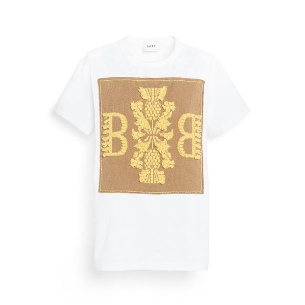 barrie T-Shirt avec patch logo B en cachemire