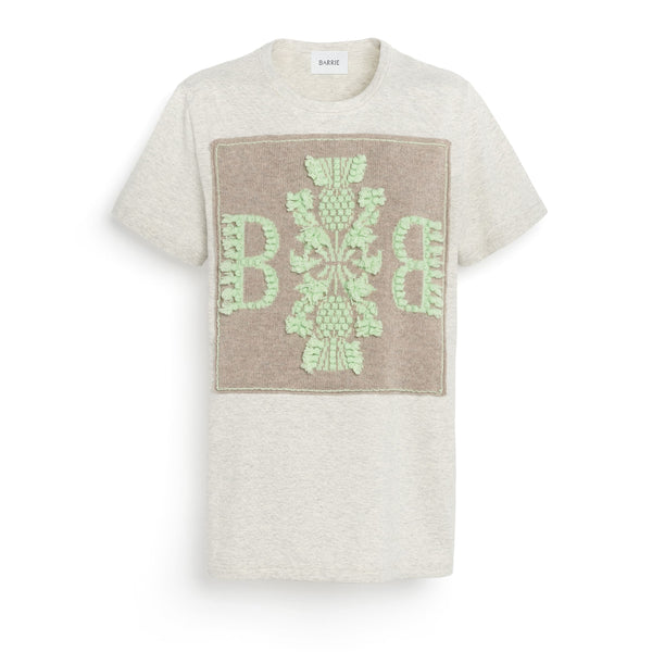 barrie T-Shirt avec patch logo B en cachemire