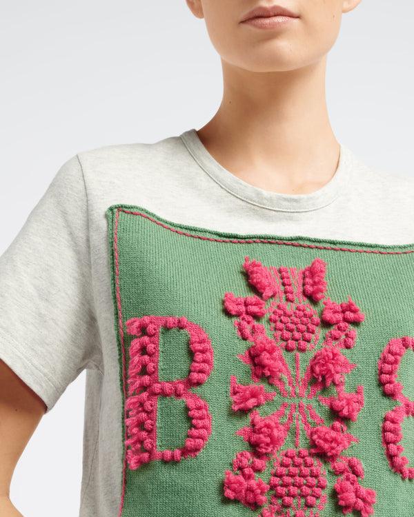 Barrie T-Shirt Avec Patch Logo B En Cachemire