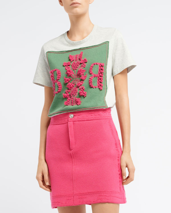 Barrie T-Shirt Avec Patch Logo B En Cachemire