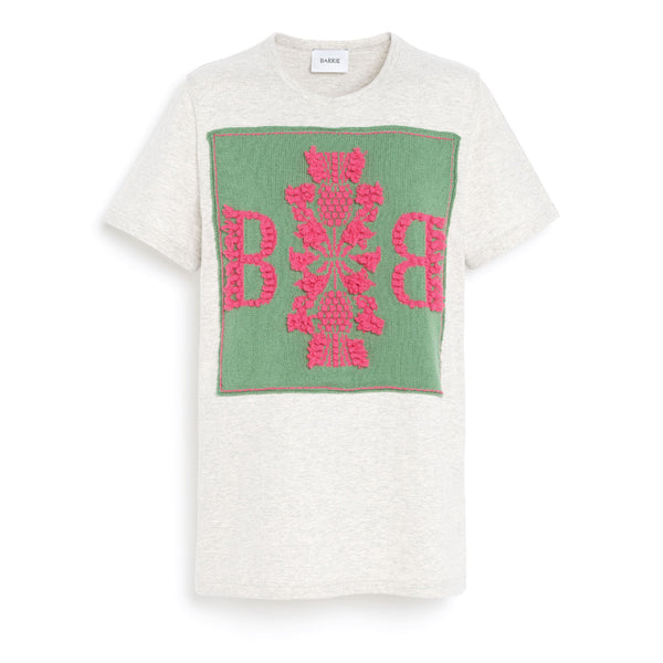 barrie T-Shirt avec patch logo B en cachemire
