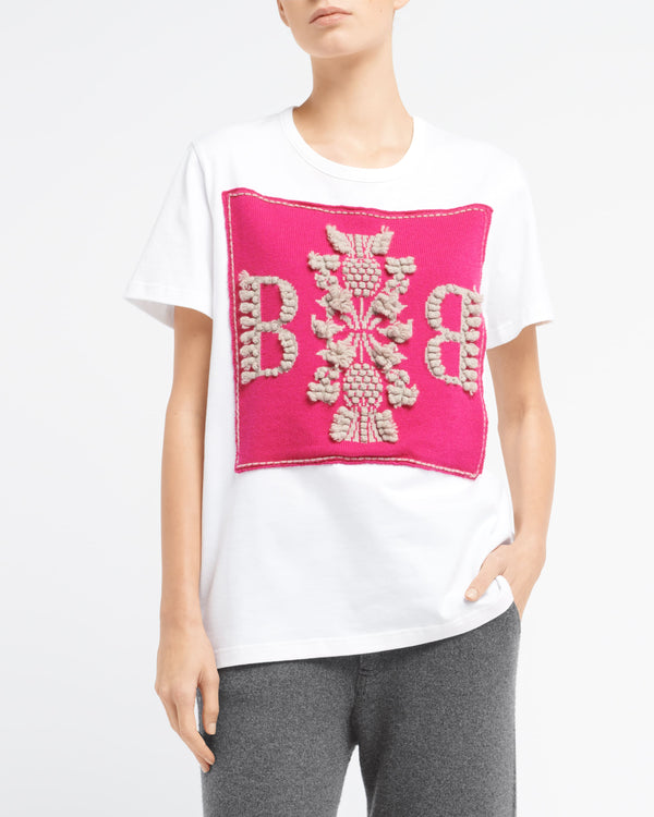 Barrie T-Shirt Avec Patch Logo B En Cachemire