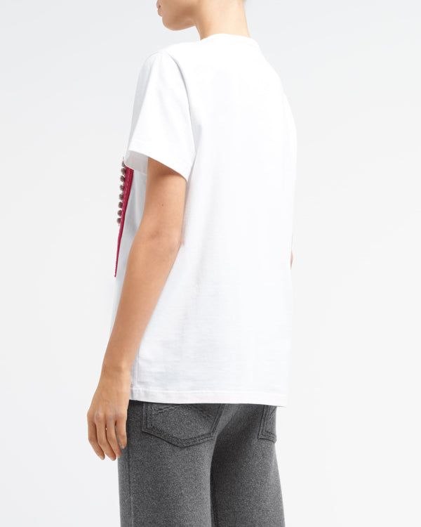 Barrie T-Shirt Avec Patch Logo B En Cachemire
