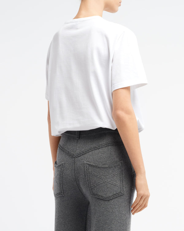 Barrie T-Shirt Avec Patch Logo B En Cachemire