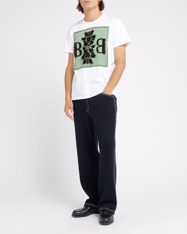 Barrie T-Shirt Avec Patch Logo B En Cachemire