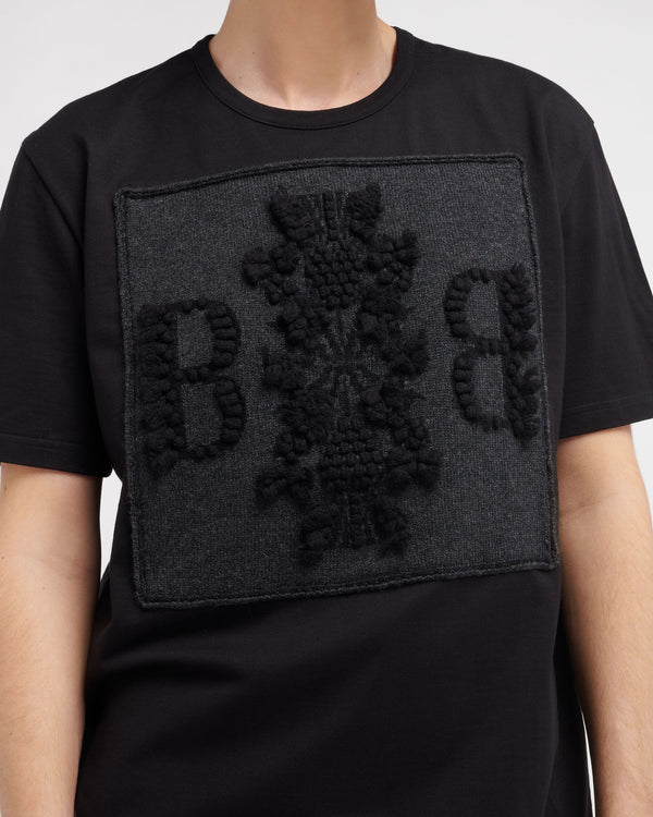 Barrie T-Shirt Avec Patch Logo B En Cachemire