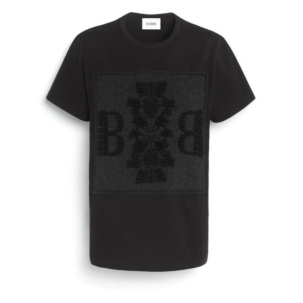 barrie T-Shirt avec patch logo B en cachemire