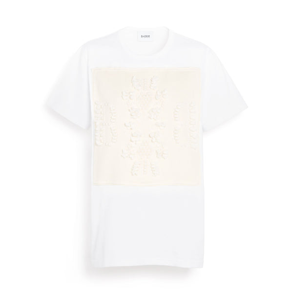 barrie T-Shirt avec patch logo B en cachemire