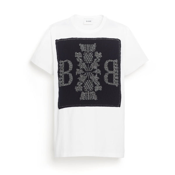 Barrie T-Shirt Avec Patch Logo B En Cachemire