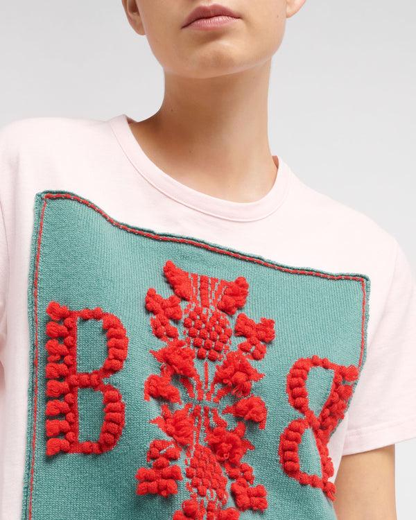 Barrie T-Shirt Avec Patch Logo B En Cachemire