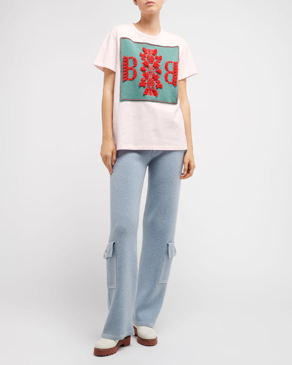 Barrie T-Shirt Avec Patch Logo B En Cachemire