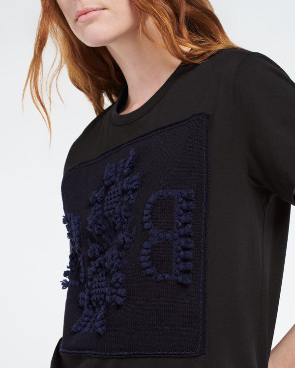 Barrie T-Shirt Avec Patch Logo B En Cachemire