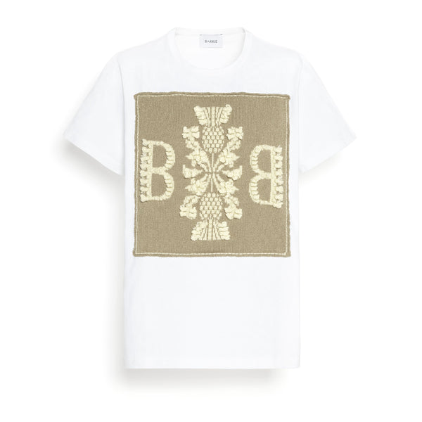 barrie T-Shirt avec patch logo B en cachemire
