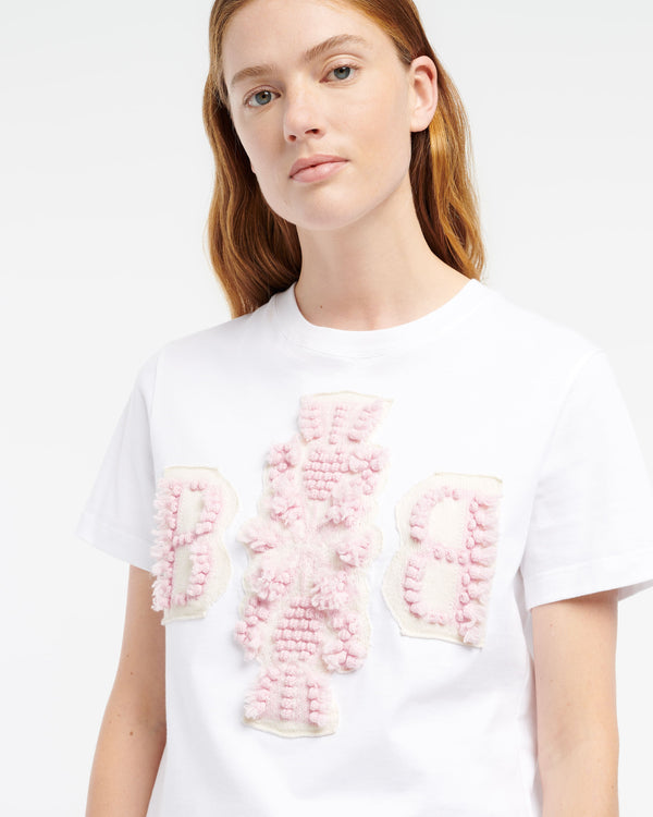 Barrie T-Shirt Court Avec Logo B En Cachemire