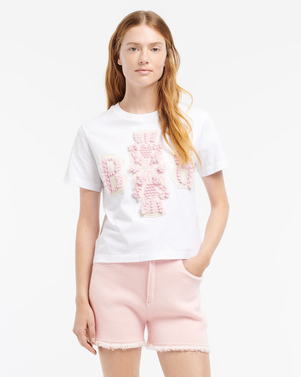 Barrie T-Shirt Court Avec Logo B En Cachemire