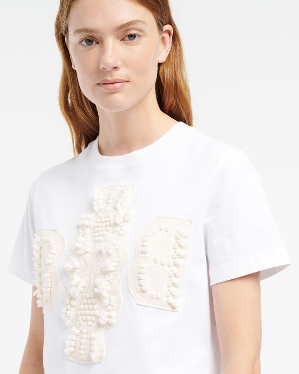 Barrie T-Shirt Court Avec Logo B En Cachemire