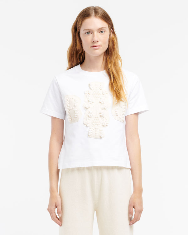 Barrie T-Shirt Court Avec Logo B En Cachemire