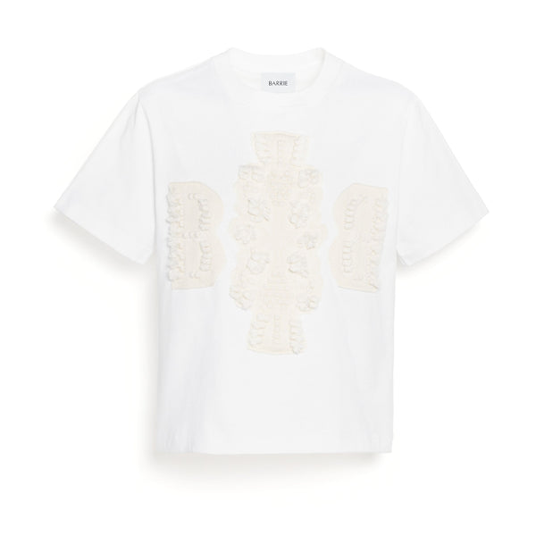 barrie T-Shirt court avec logo B en cachemire