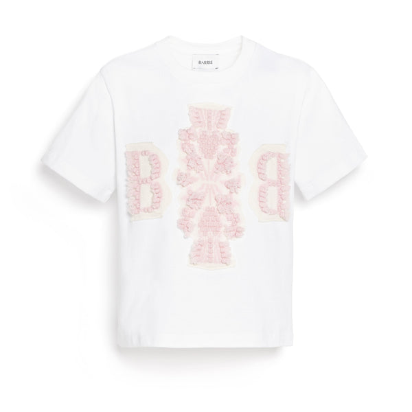 barrie T-Shirt court avec logo B en cachemire