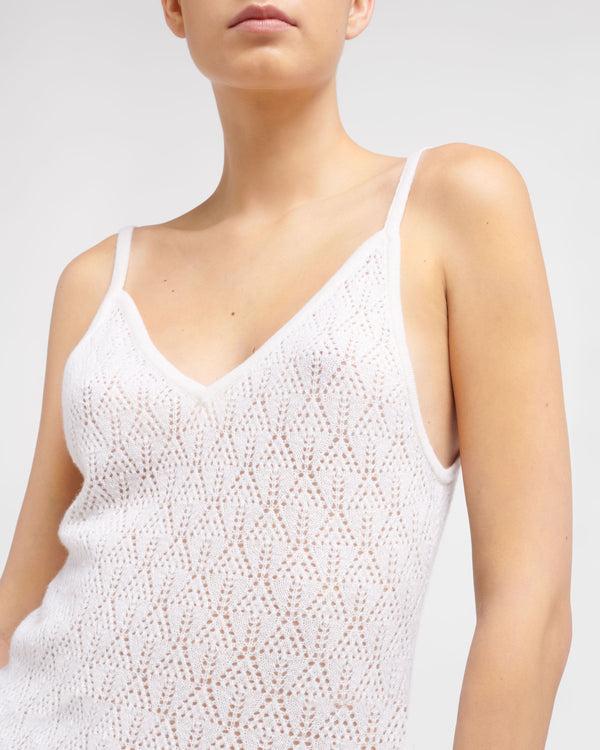 Barrie Top à Bretelles En Dentelle Cachemire