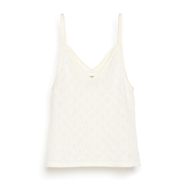 barrie Top à bretelles en dentelle cachemire