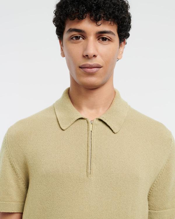 Barrie Top B Label à Col Zippé En Cachemire