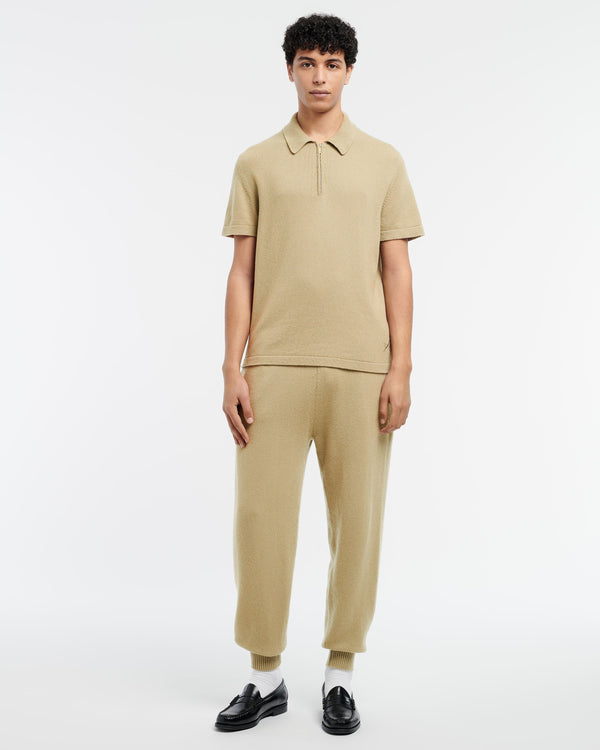 Barrie Top B Label à Col Zippé En Cachemire